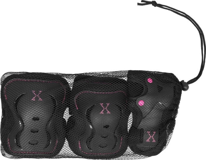 Kaitsmete komplekt NILS Extreme H320 – Must-roosa L