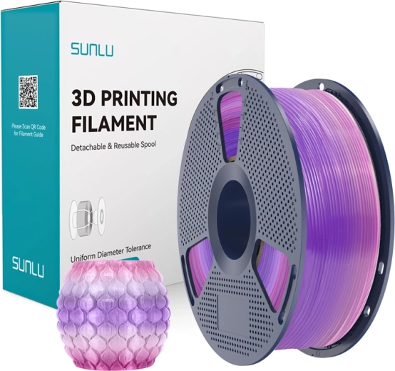 Sunlu läbipaistev PLA filament (vikerkaar)
