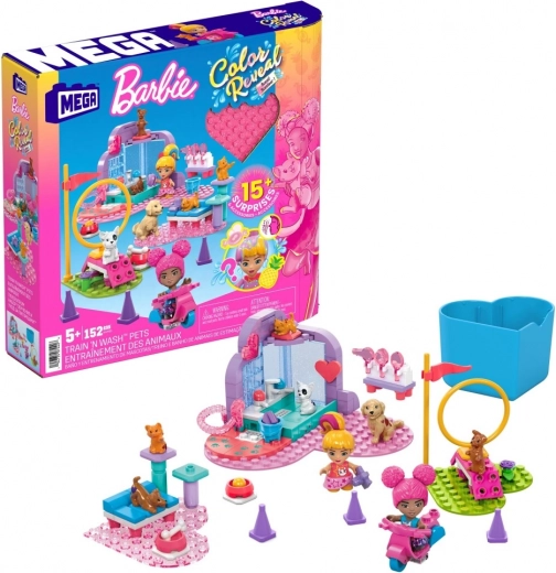 MEGA Barbie Color Reveal ehituskomplekt – loomade treenimine ja hooldus