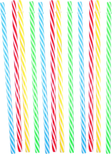 Korduvkasutatavad plastkõrred, 12 tk