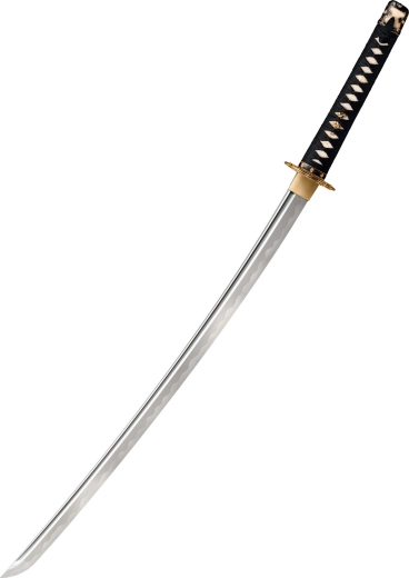 Cold Steel Tachi damaskusterasest katana, 76,2 cm, lakitud puidust tupp