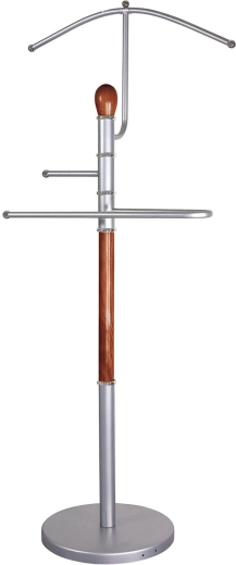 RONNIE tumm teener kroomist ja puidust, 46 × 27 × 107 cm, pruun
