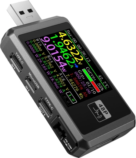 FNIRSI FNB48P USB-portide tester must