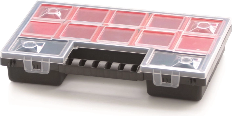 Plastist organiseerija NORB 287×186×50 mm 12 eemaldatava vaheseinaga