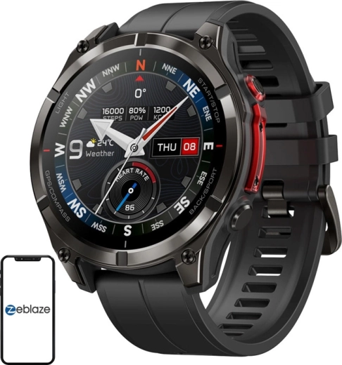 Zeblaze Stratos 4 Pro nutikad välitingimustesse (outdoor) mustad