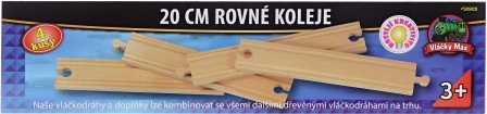 Vláčky Max sirged rööpad 20 cm – 4 tk