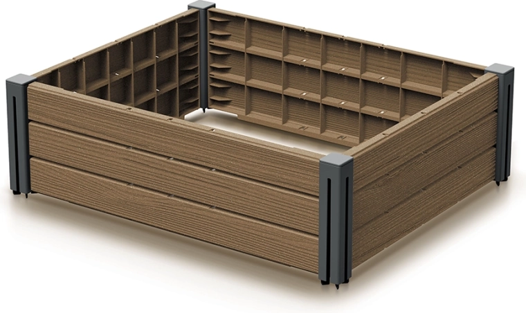 Plastist kõrgendatud aiapeenar Naturo ECO 75,6 cm BASE PLANT