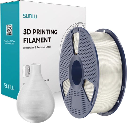 PETG-filament Sunlu – Läbipaistev