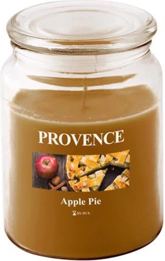 Lõhnaküünal klaasis PROVENCE õunastruudel 95 tundi