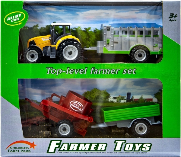 Oranž traktor vahetatavate haagistega