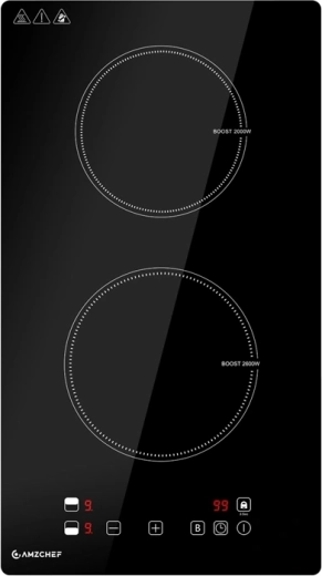 AMZCHEF Domino induction hob with two zones