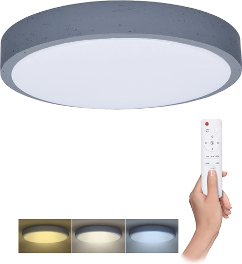 Solight LED-lae- ja seinavalgusti Grey puldiga, hämardatav, 49 cm