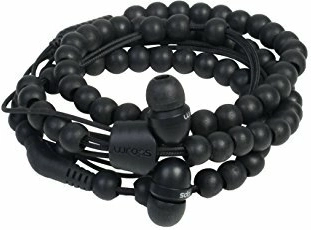Wraps Natural Ebony eebenipruunid mustad in-ear kõrvaklapid puidust helmestega