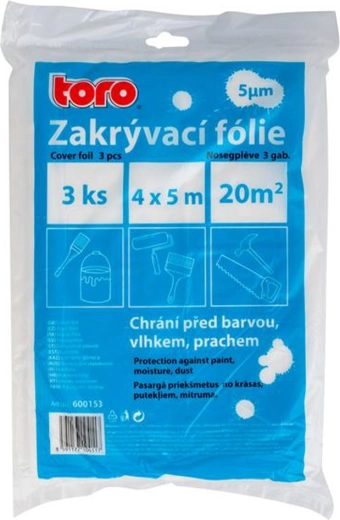 HDPE kattekile 4 × 5 m, 5 µm, 3 tk TORO