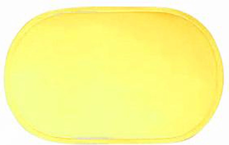 Plastist ovaalne lauamatt TORO 29 × 44 cm kollane