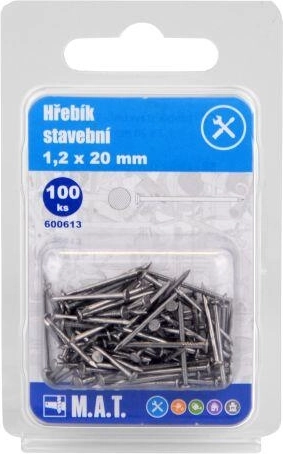 Ehitusnaelad 20 × 1,2 mm, 100 tk