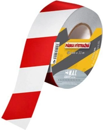 Hoiatuslint 75 mm x 250 m valge‑punane