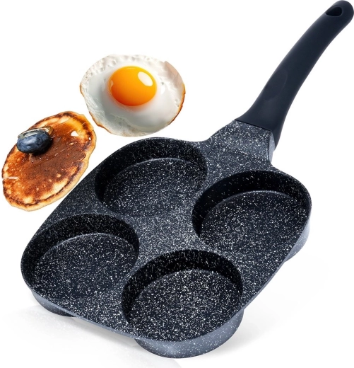 Graniitpann munadele 4 avaga Black Line 19 × 19 cm