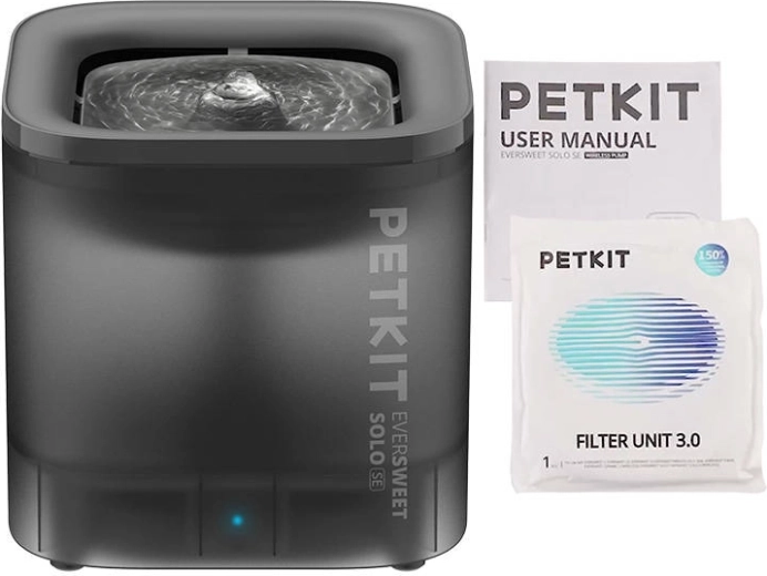 Pet fountain/drinking bowl for dog and cat PetKit Eversweet SOLO SE (dark gray)