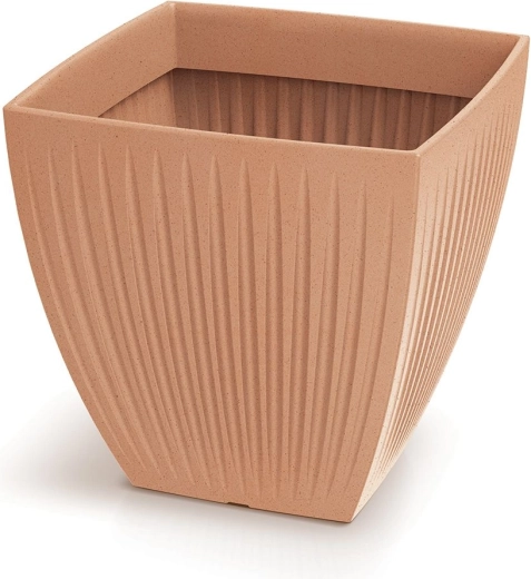 Plastist lillepott Latia Square 48 cm terrakota