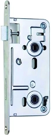 Süvistatav lukk K135 72/80 P-L WC valge tsingitud, pähkel 6x6 mm