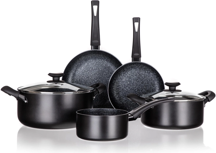 Black Stone 7-osaline induktsiooniga mittenakkuva pinnaga kööginõude komplekt