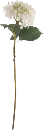Kunstlill hortensia, valge, 64 cm