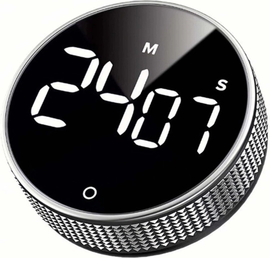 Kitchen timer with stopwatch function and magnets - 1 piece