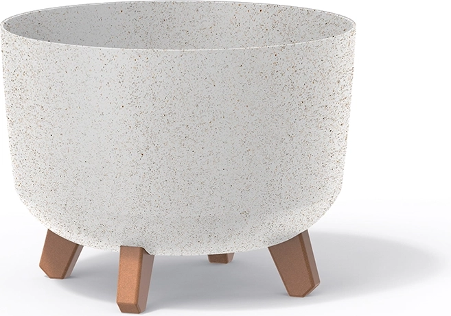 Lillepott Gracia Standard Eco Wood 38 cm – valge