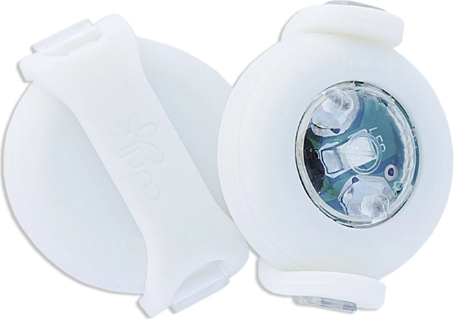 Curli luumi LED-ohutustuli kaelarihmale, valge