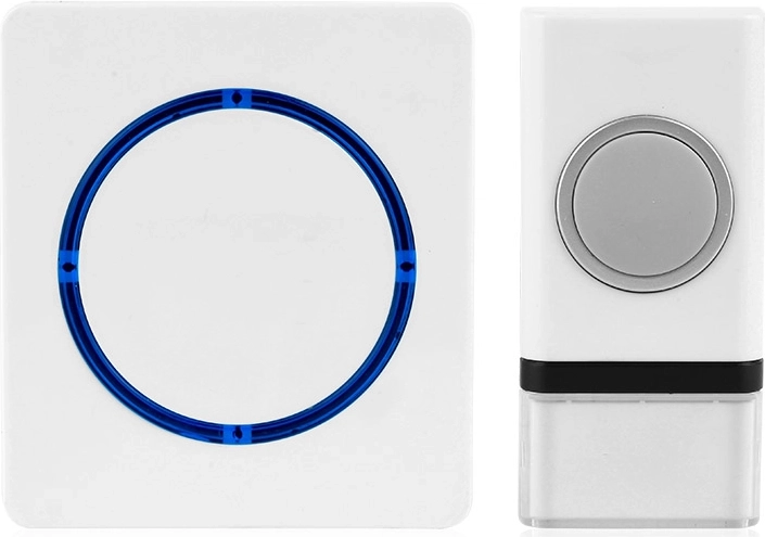 Solight wireless battery doorbell with a range of 200 m, white