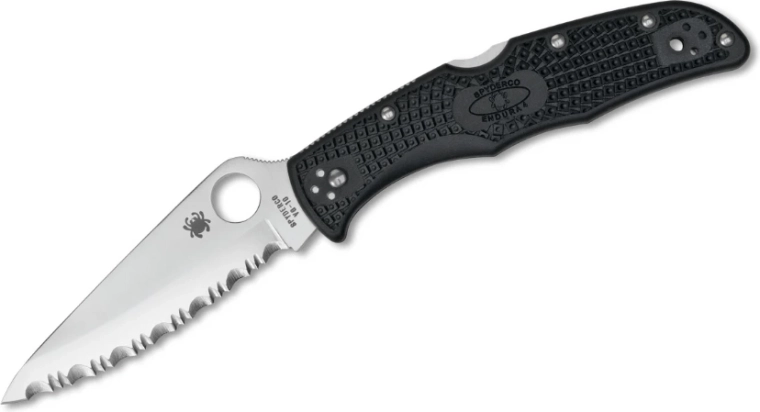 Spyderco Endura 4 Lightweight sakiline taskunuga 9,5 cm, must, FRN