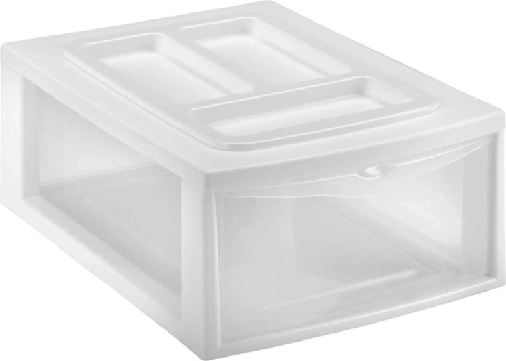 Plastikust riiul sahtliga HEIDRUN 38 × 27 × 14 cm, värvivalik