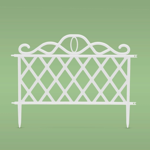 Garden bed edging white 47 × 36 cm