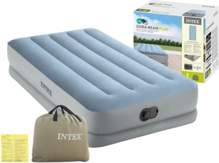 Intexi üheinimese täispuhutav voodi 191 × 99 × 36 cm sisseehitatud USB elektripumbaga