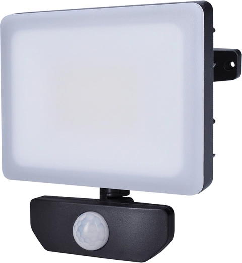 Solight Quick LED prožektor liikumisanduriga 30 W, 2550 lm, 4000 K, IP44, must