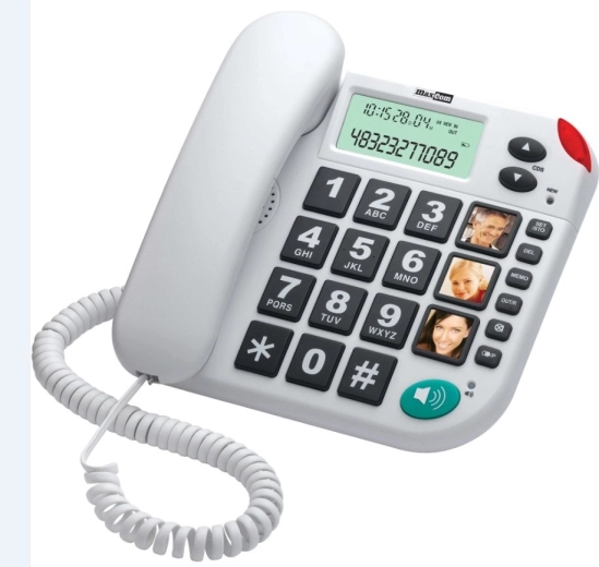 MaxCom KXT 480 BB wired telephone, white