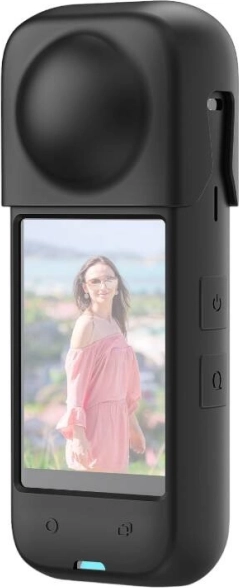 PULUZ silikoonist kaitseümbris Insta360 X4 jaoks, must