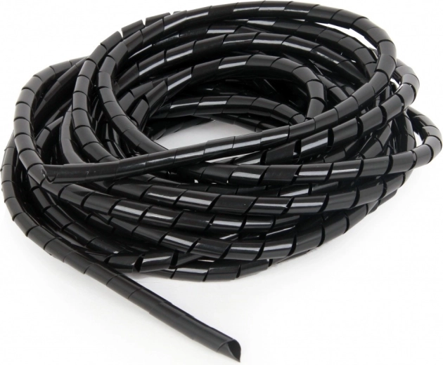 Spiral Cable Organizer 12 mm 10 m Black