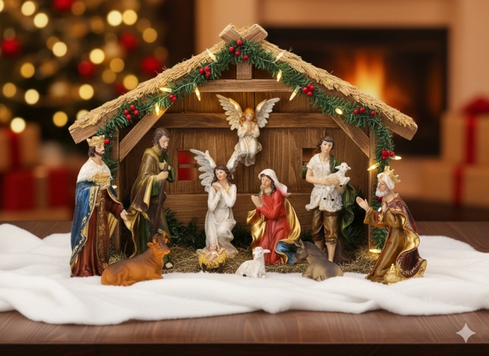 Jõulusõime figuuride komplekt 11 tk, kõrgus kuni 21 cm