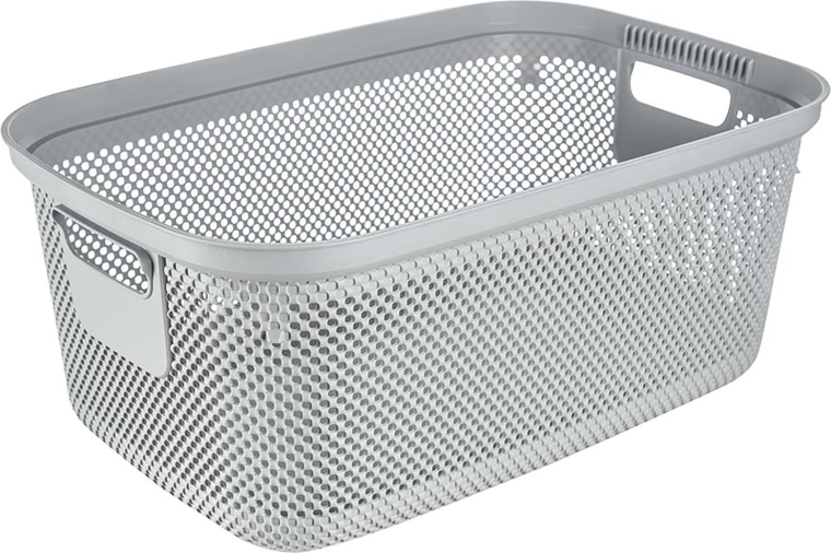 Hall pesukorv puhtale pesule, hall 53 × 34,5 × 22,5 cm