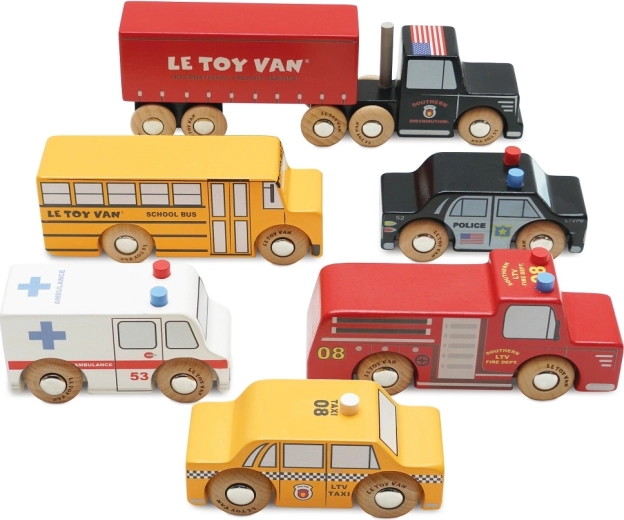 New Yorgi puidust sõidukid Le Toy Van – 6 tk