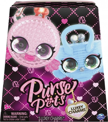 Purse Pets bag charms 2-pack – luxurious animal charms with moving eyes
