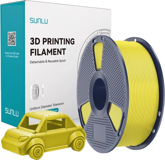 PETG-filament Sunlu – Kollane