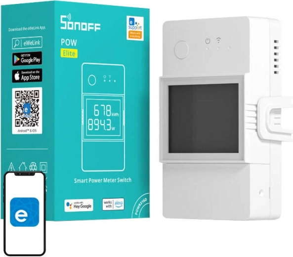 Nutikas Wi‑Fi lüliti energiatarbimise mõõtmisega Sonoff 20 A