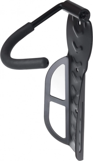 Rubber-coated hook protects the rim