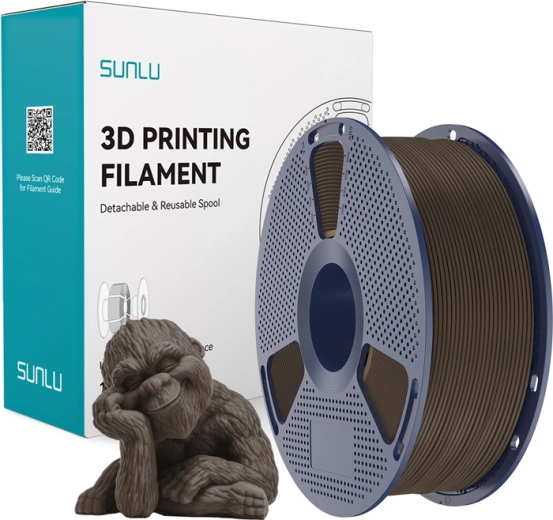 Sunlu Wood filament pro 3D-printimist, pähkel
