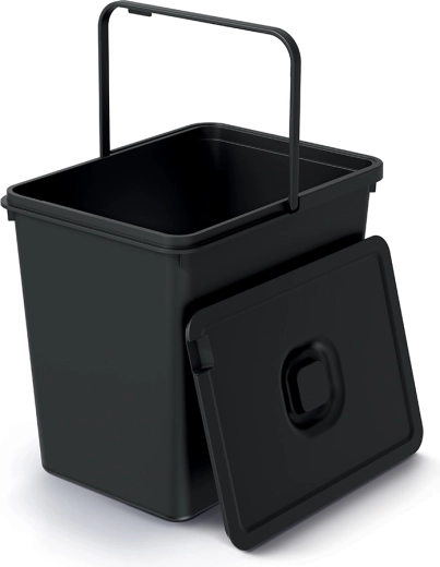 Prügikast Systema Basic Flap 23 l – taaskasutatud must