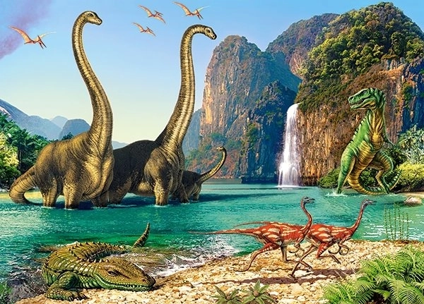 Pusle 60 tükki Dinosauruste maailmas