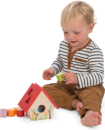 Puidust kujundite sorteerimismaja lindudele Le Toy Van